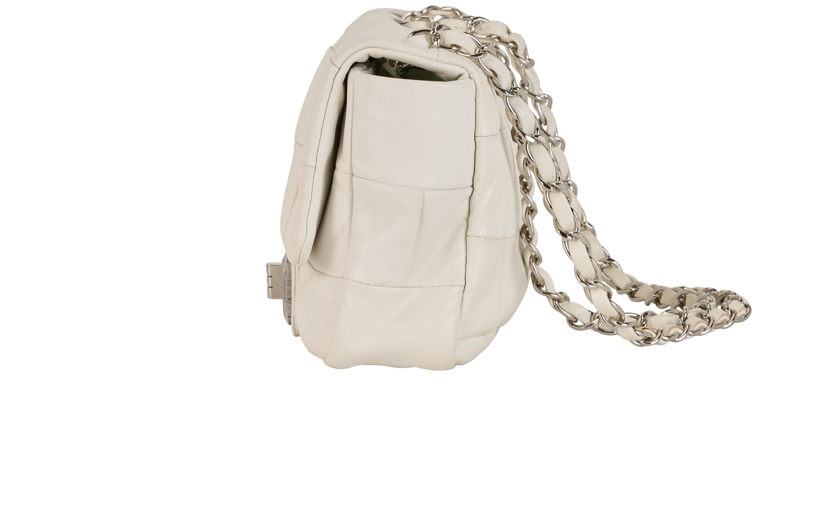 Igloo Reissue, &pound;1,300, Handbags, White, Lambskin Leather, Bottom view